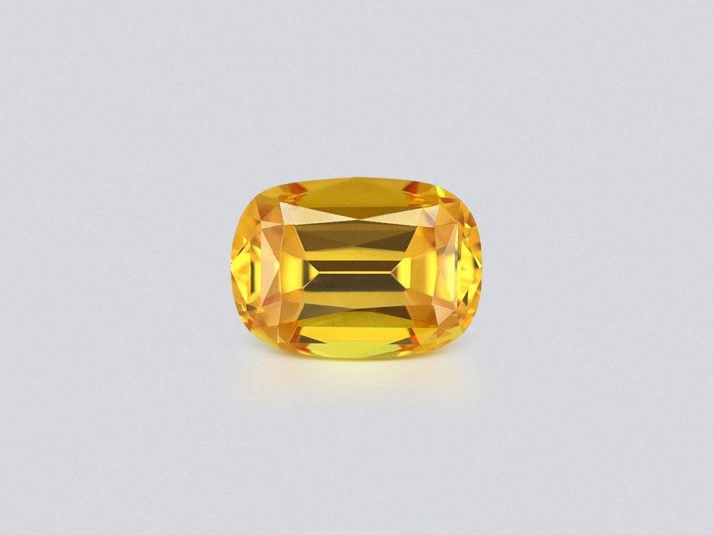 Unheated cushion cut Golden yellow sapphire 1.08 carat, Madagascar Image №1