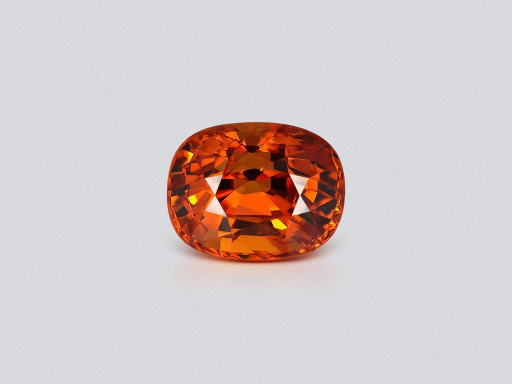 Cushion cut Fanta color spessartine garnet 8.19 carats, Africa Image №1