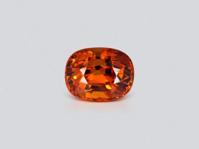 Cushion cut Fanta color spessartine garnet 8.19 carats, Africa photo