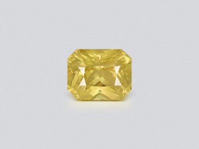 Unheated yellow sapphire in radiant cut 3.05 carats, Sri Lanka photo