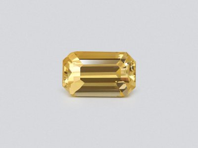Yellow chrysoberyl octagon cut 4.04 carats, Madagascar photo