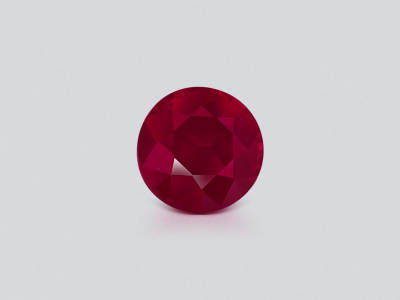 Unheated ruby Pigeon's Blood round cut 0.63 carats, Burma, (Mogok) photo