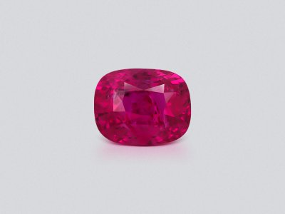 Unheated ruby cushion cut 2.55 carats, Mozambique photo