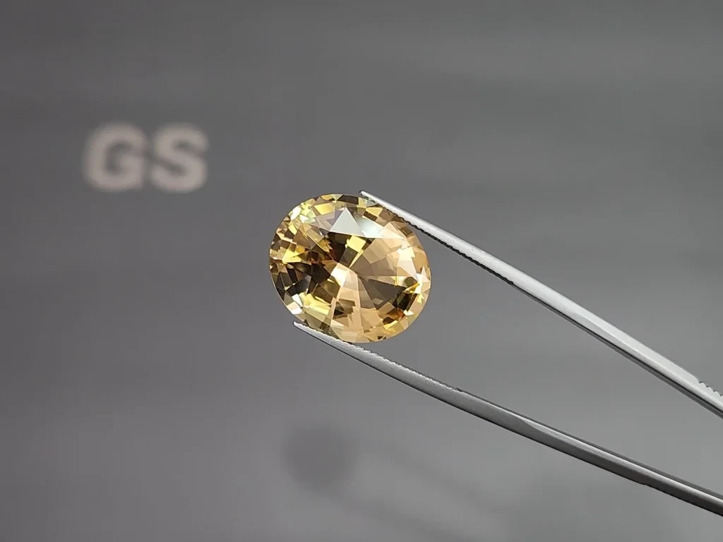 Set citrine high precision oval cut 47.26 carats, Africa Image №3