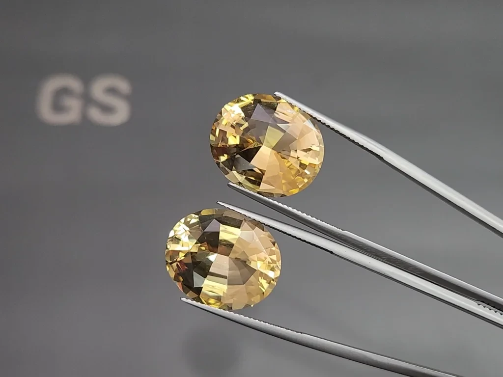 Set citrine high precision oval cut 47.26 carats, Africa Image №4
