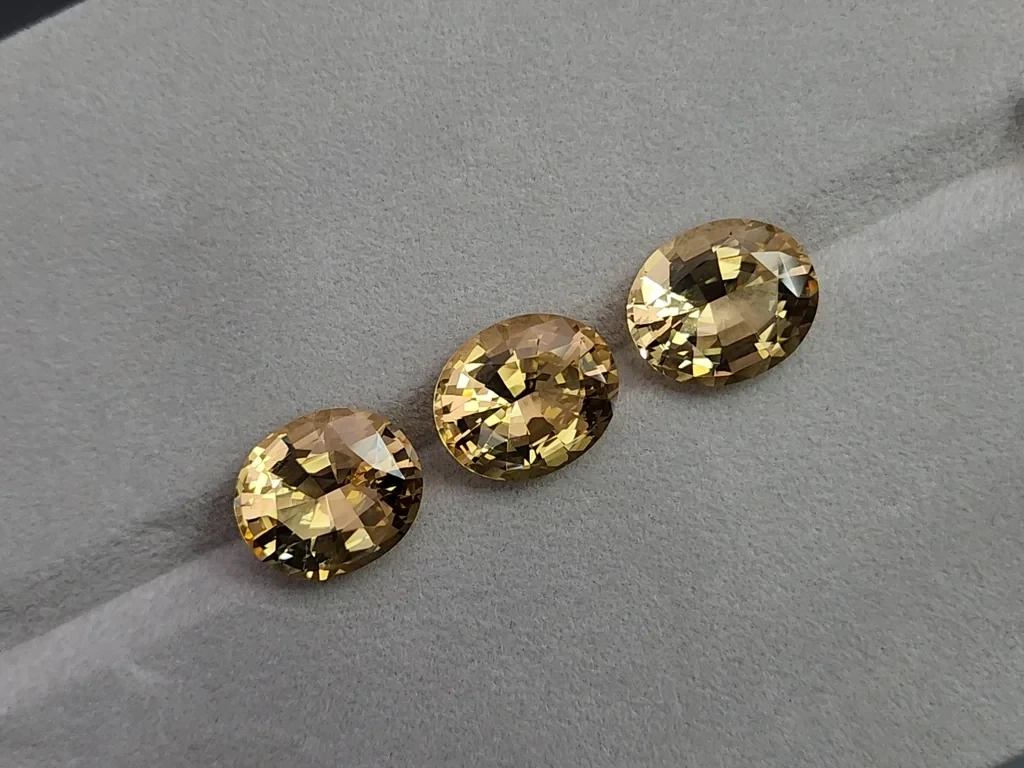 Set citrine high precision oval cut 47.26 carats, Africa Image №5
