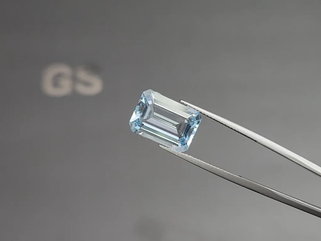 Aquamarine octagon cut 8.18 carats, Madagascar Image №3