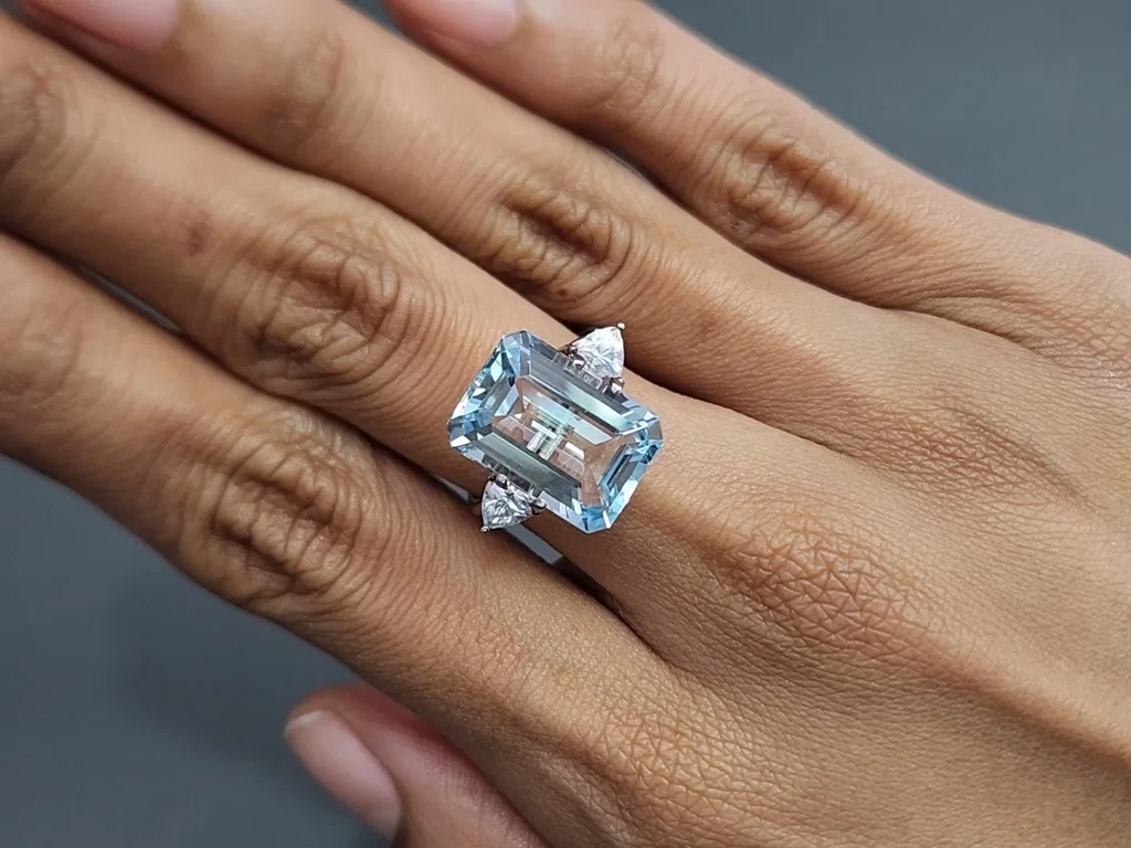 Aquamarine octagon cut 8.18 carats, Madagascar Image №5