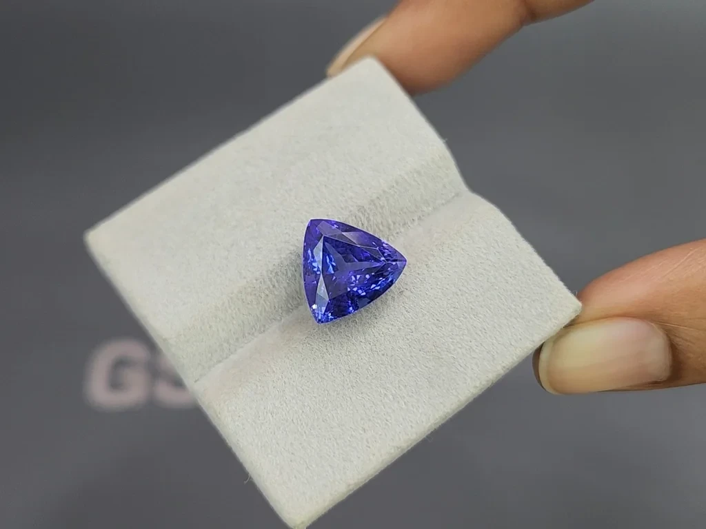 Tanzanite trillion cut 7.14 carats,Tanzania Image №4