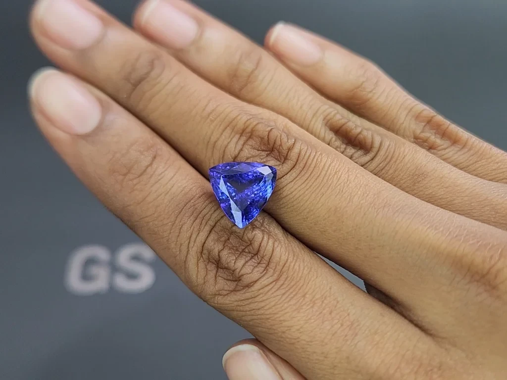 Tanzanite trillion cut 7.14 carats,Tanzania Image №2