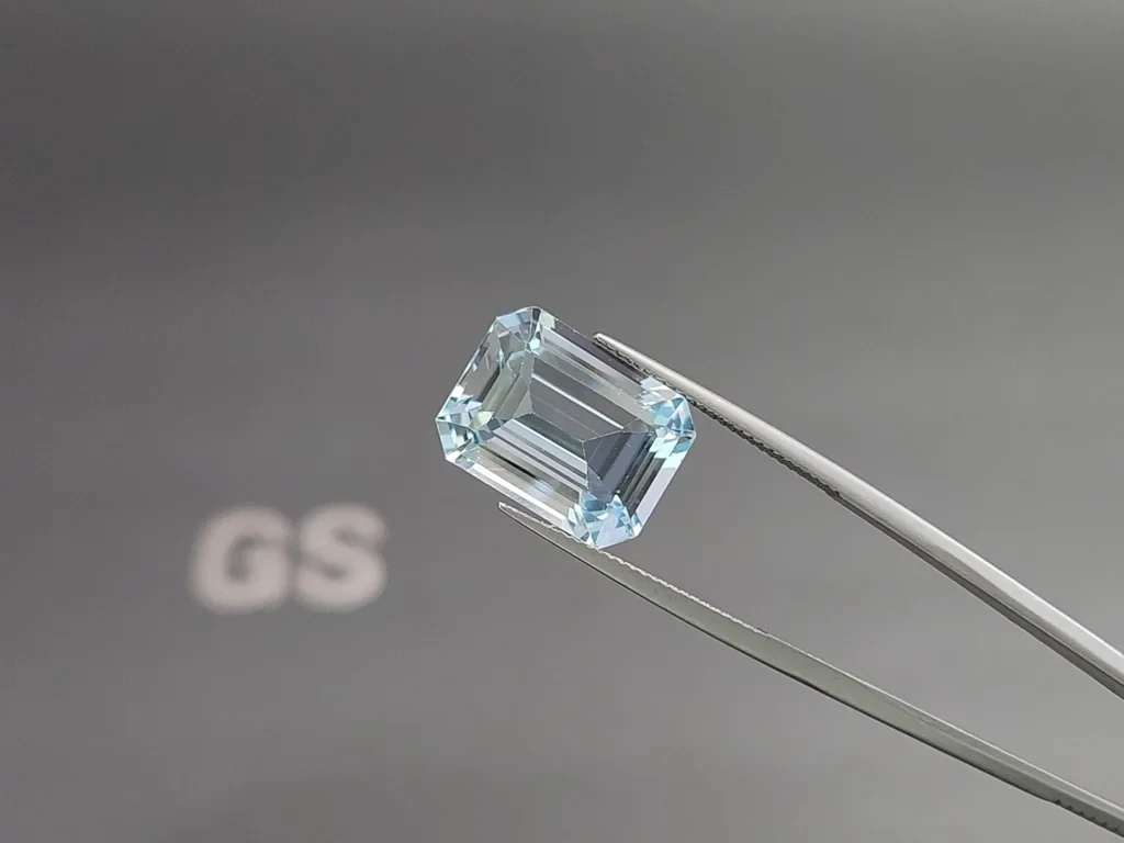 Aquamarine octagon cut 10.70 carats, Madagascar  Image №3