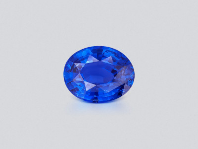 Unheated Royal Blue sapphire in oval cut 3.23 carats, Sri Lanka photo