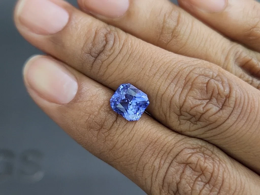 Blue sapphire radiant cut 3.36 carats, Sri Lanka Image №2