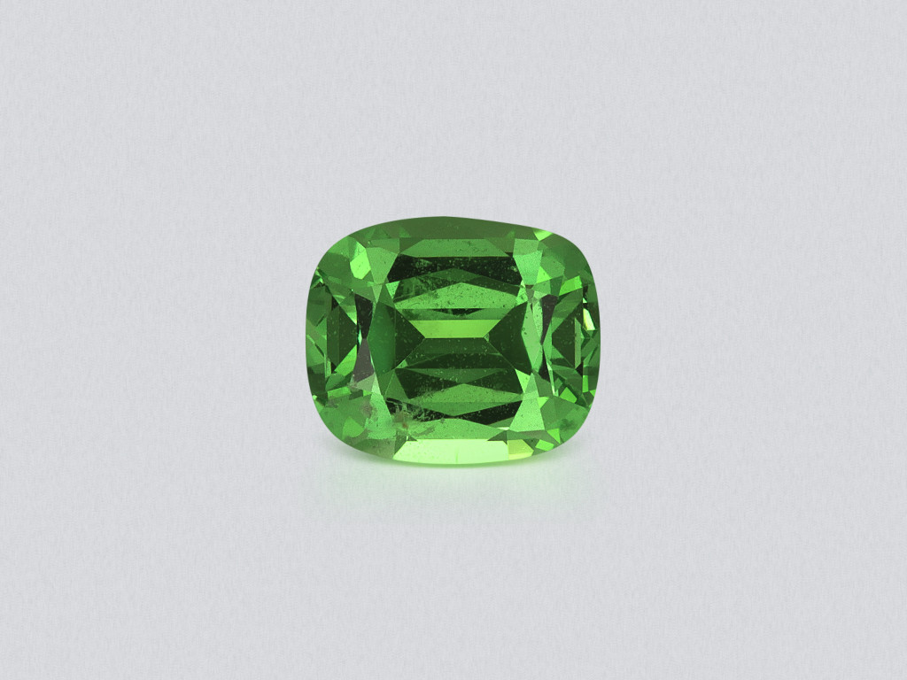 Garnet tsavorite cushion cut 0.88 carats, Tanzania Image №1