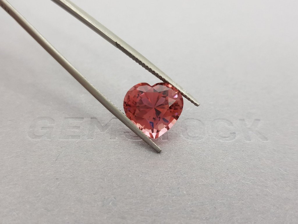 Intense pink heart cut tourmaline 6.13 ct Image №4