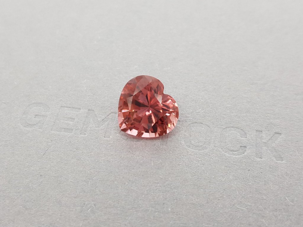 Intense pink heart cut tourmaline 6.13 ct Image №2