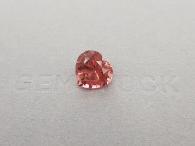 Intense pink heart cut tourmaline 6.13 ct photo