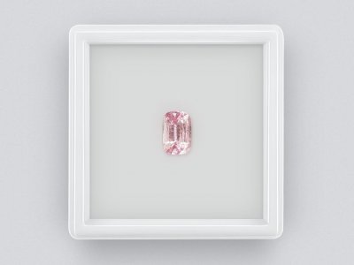 Cushion cut pink tourmaline 1.24 ct photo