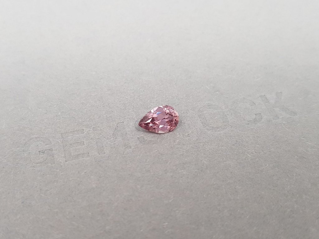 Unheated pear cut Padparadscha sapphire 0.94 ct, Madagascar Image №2