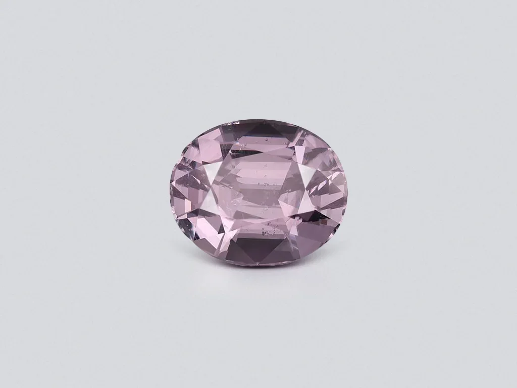 Intense purple gray spinel in oval cut 7.88 ct, Burma Image №1