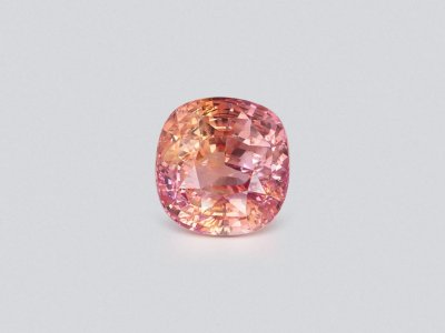 Investment unheated Ceylon Padparadscha sapphire in cushion cut 6.17 ct, SSEF photo