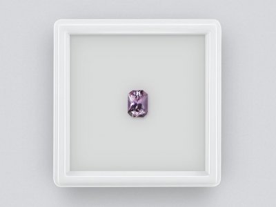 Violet radiant cut sapphire 1.09 carats, Madagascar photo
