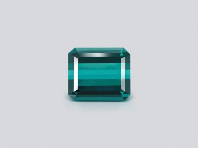 Vivid blue indicolite tourmaline in octagon cut  7.25 carats photo