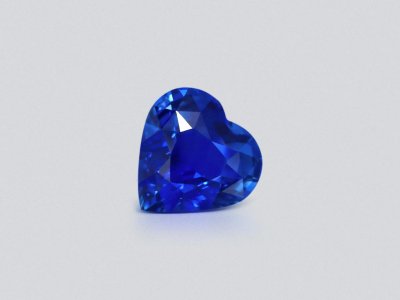Unheated Royal blue sapphire in heart cut 3.04 carats, Sri Lanka photo