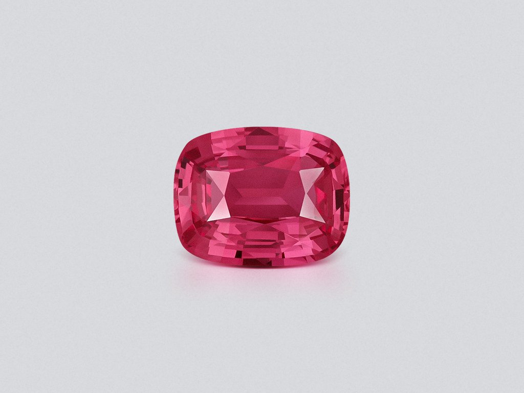 Rare top quality unheated Padparadscha sapphire in cushion cut 4.12 carats, Madagascar Image №1