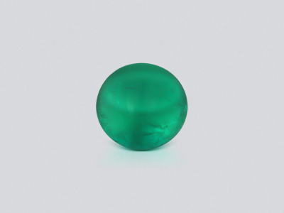 Emerald Intense Green cabochon cut 2.91 carats, Russia photo
