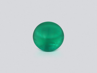 Emerald Intense Green cabochon cut 2.91 carats, Russia photo