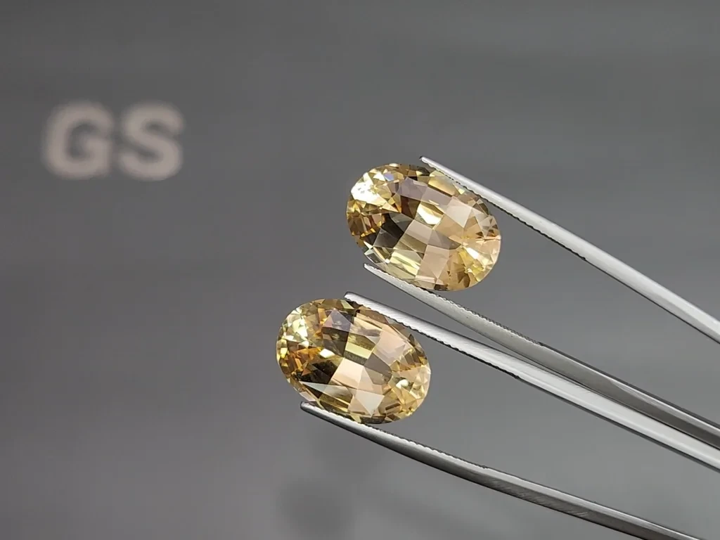Set citrine high precision oval cut 26,46 carats, Africa Image №4