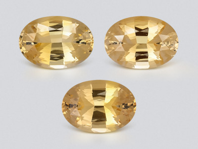 Set citrine high precision oval cut 26,46 carats, Africa photo