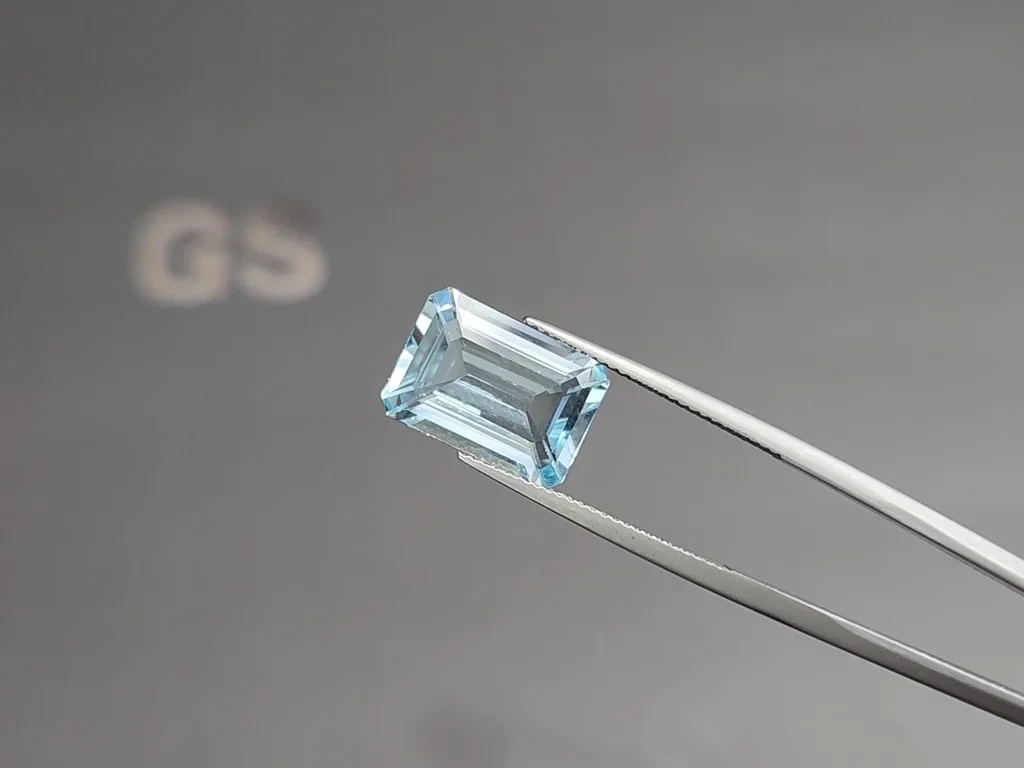 Aquamarine octagon cut 5.92 carats, Madagascar Image №3