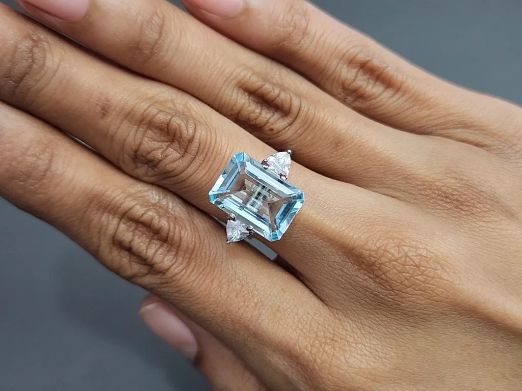 Aquamarine octagon cut 5.92 carats, Madagascar Image №5