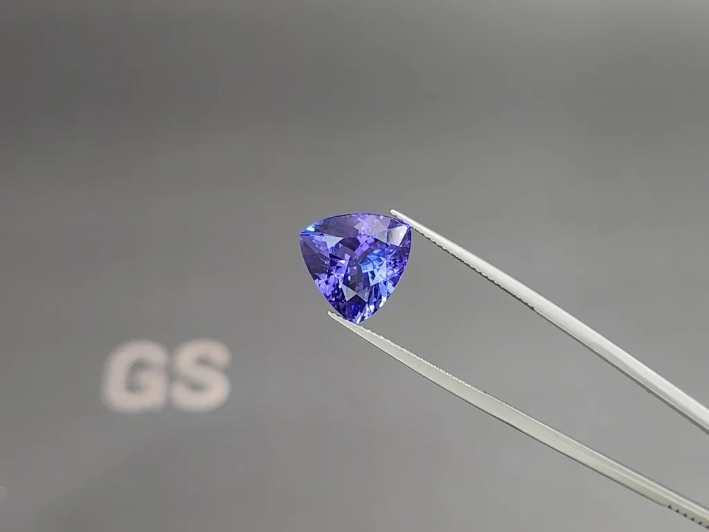 Tanzanite trillion cut 7.89 carats, Tanzania Image №3