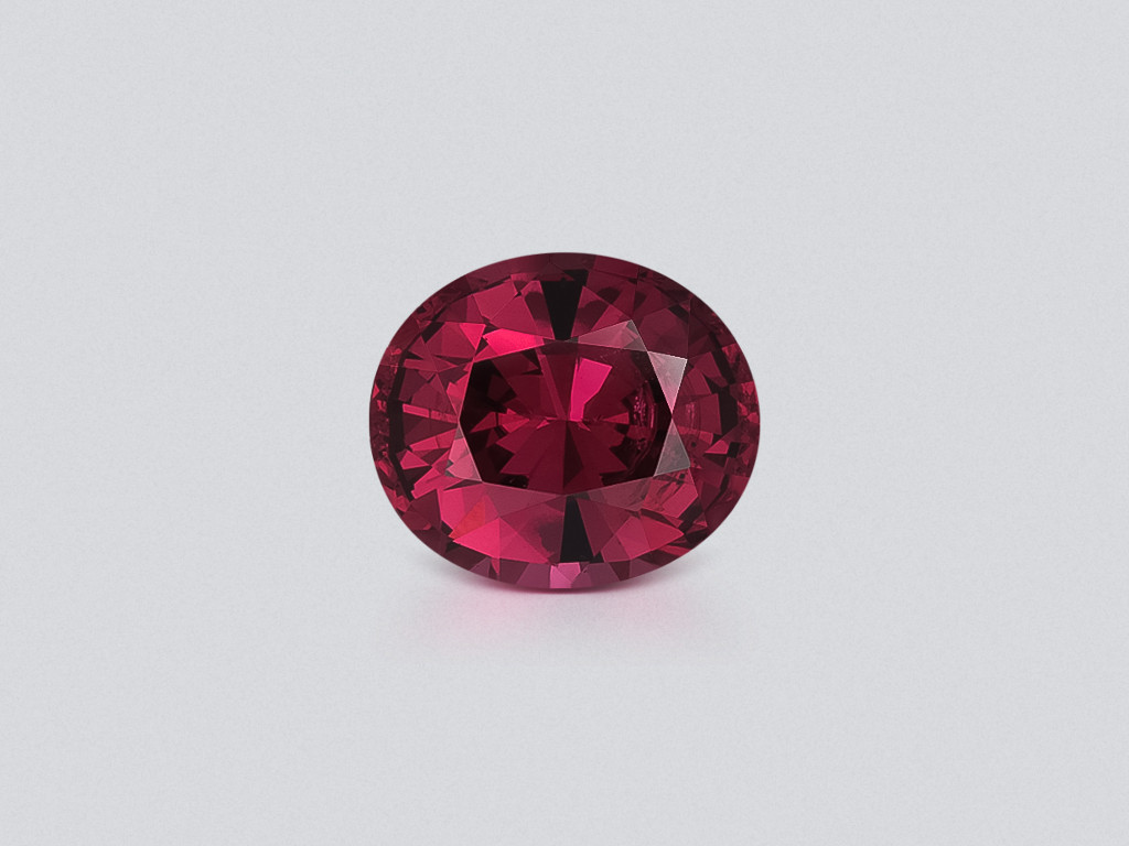 Purple garnet oval cut 6.25 carats, Africa Image №1