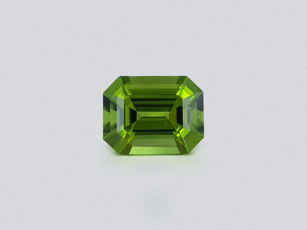 Green tourmaline octagon cut 0.86 carats, Tanzania Image №1