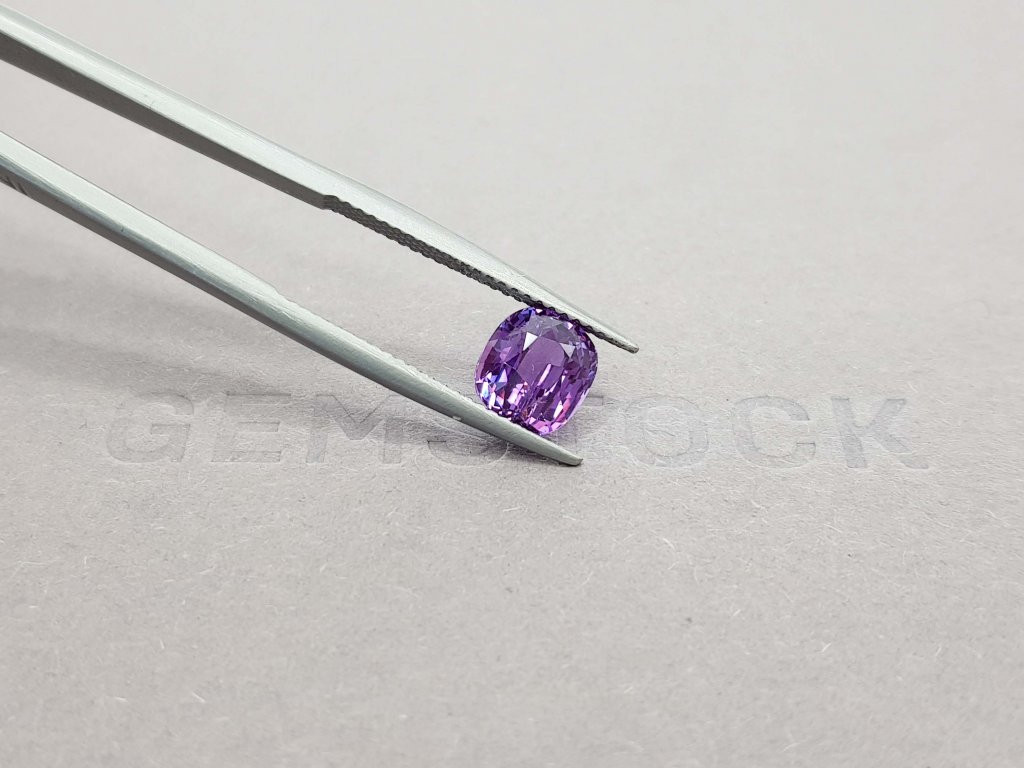 Ring with a rare natural color change sapphire 2.55 ct  in 18K white gold Image №8