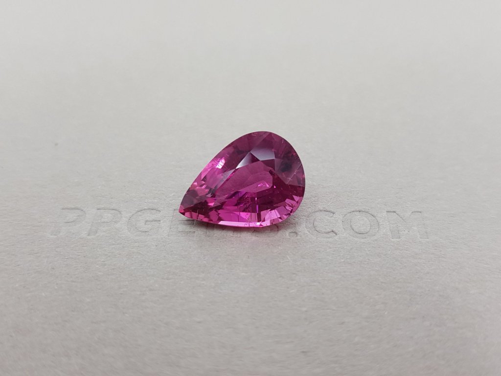 Intense pear-shaped rubellite 5.47 ct Image №1
