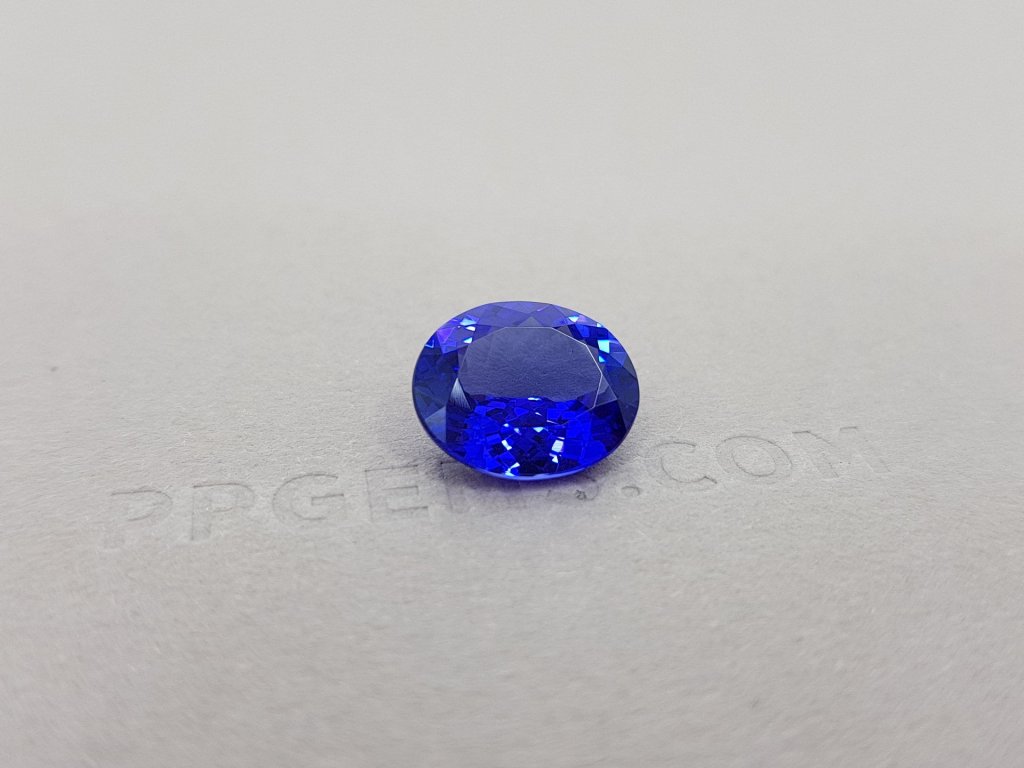 Bright natural tanzanite, oval cut, 4.71 ct, GRS Image №2