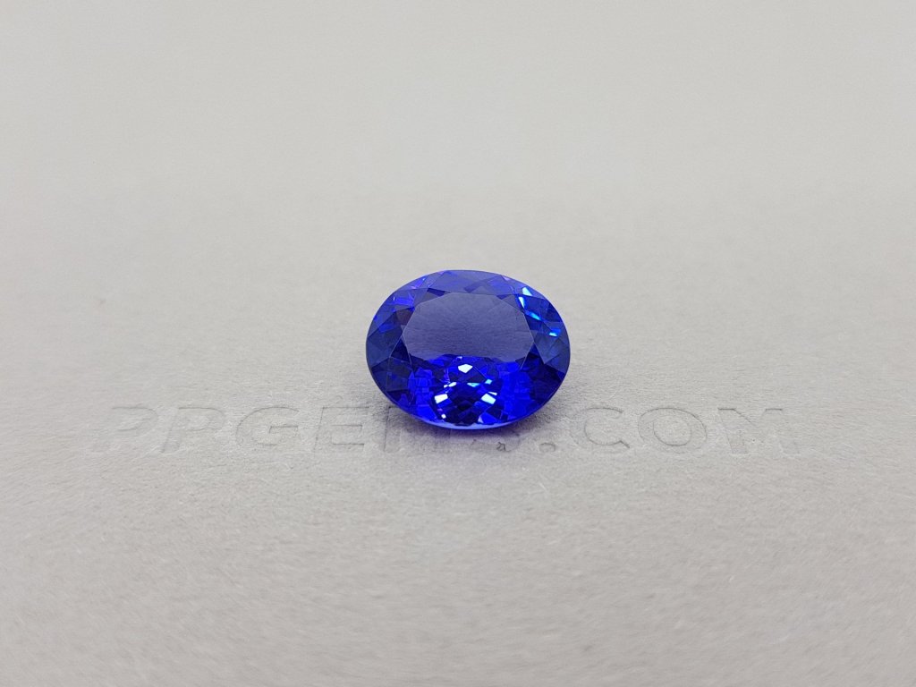 Bright natural tanzanite, oval cut, 4.71 ct, GRS Image №1