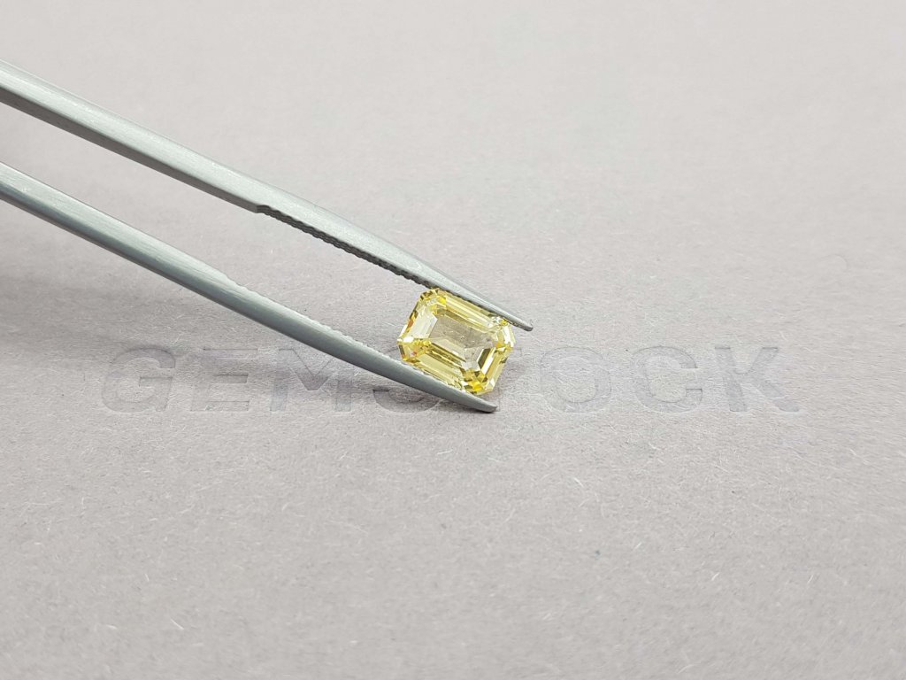 Octagon unheated yellow sapphire 1.77 ct, Sri Lanka Image №5