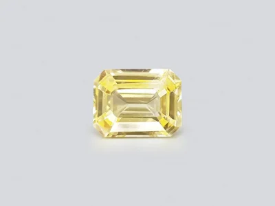 Octagon unheated yellow sapphire 1.77 ct, Sri Lanka photo