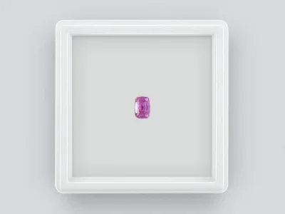 Cushion cut pink sapphire 0.79 ct photo