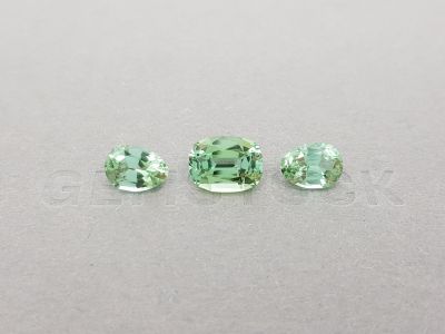 Set of mint tourmalines 6.46 ct photo