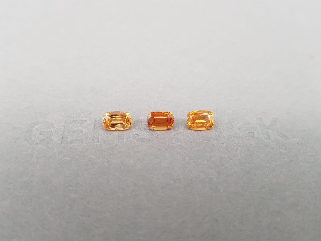 Set of spessartine garnets 1.59 ct, Kenya Image №2