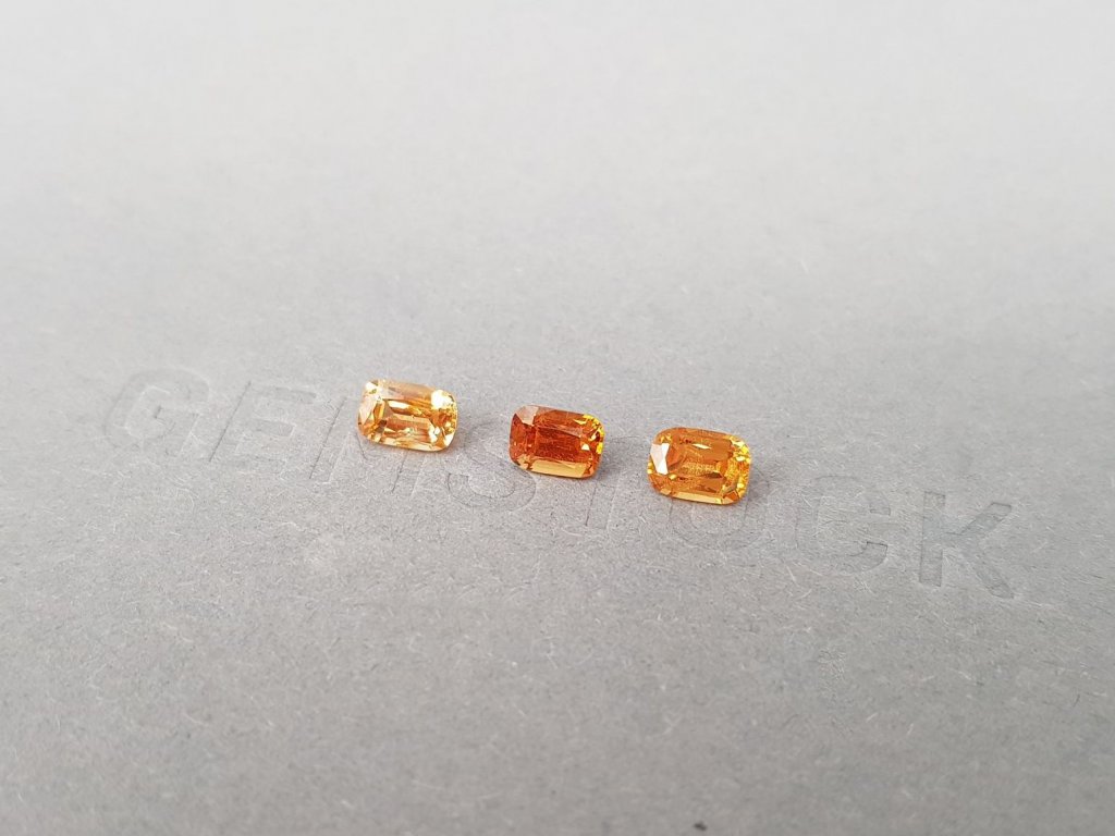 Set of spessartine garnets 1.59 ct, Kenya Image №4