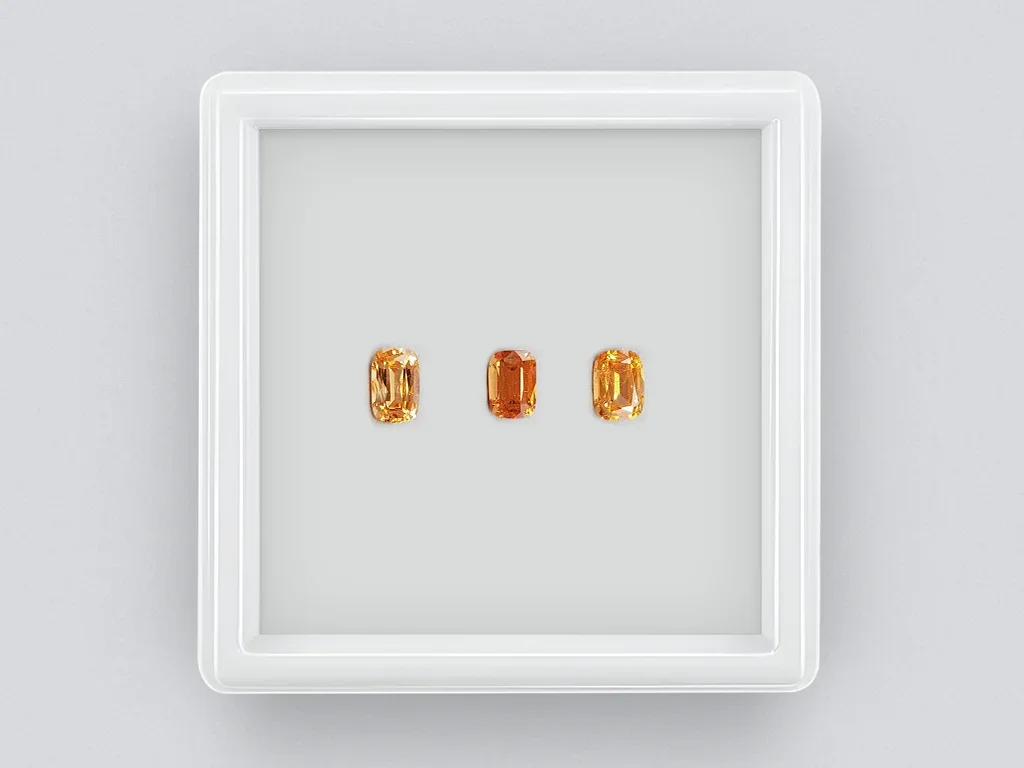 Set of spessartine garnets 1.59 ct, Kenya Image №1