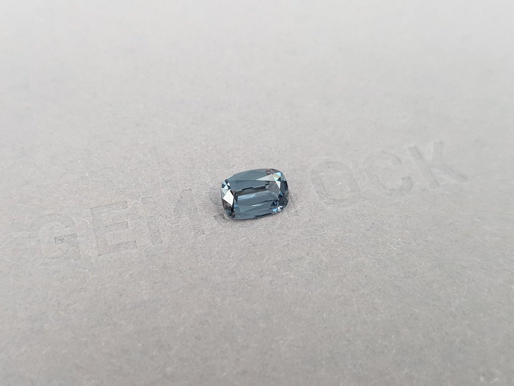 Cushion cut steel spinel 1.14 ct, Burma Image №3